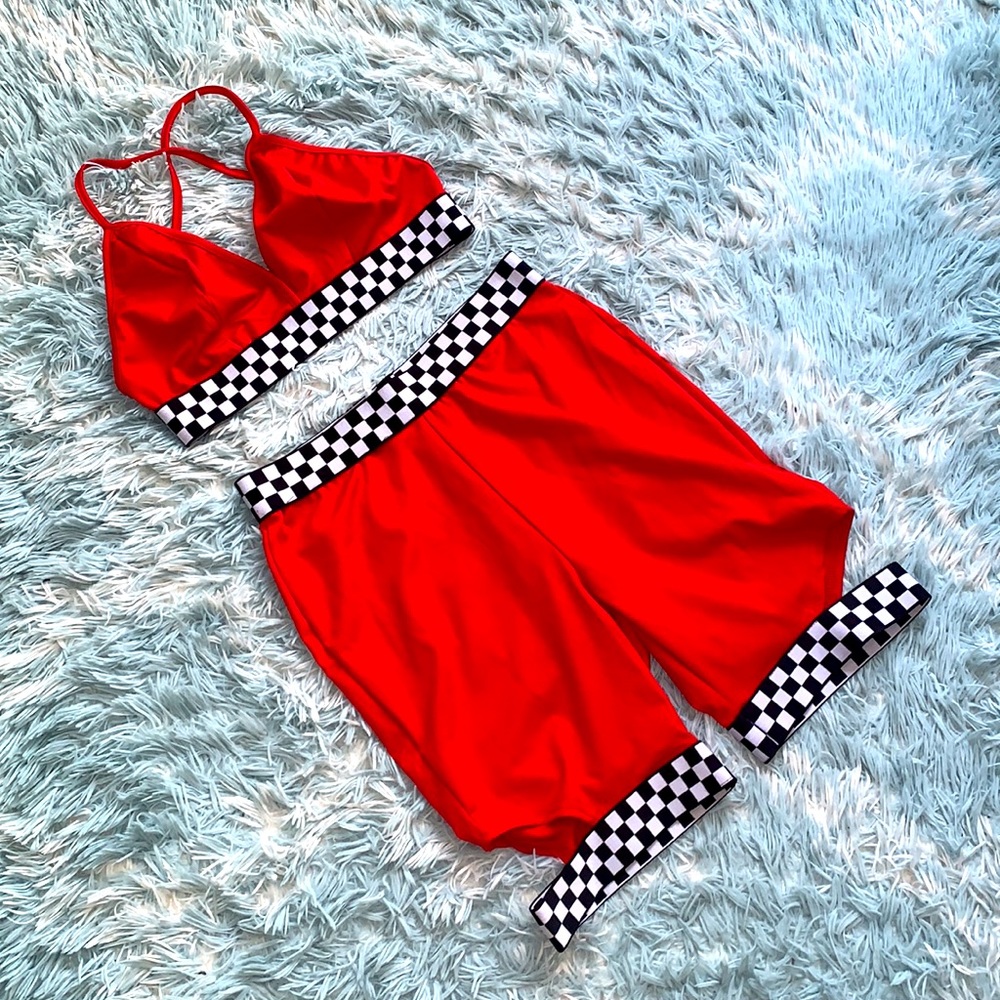 NEW two piece Racecar set
